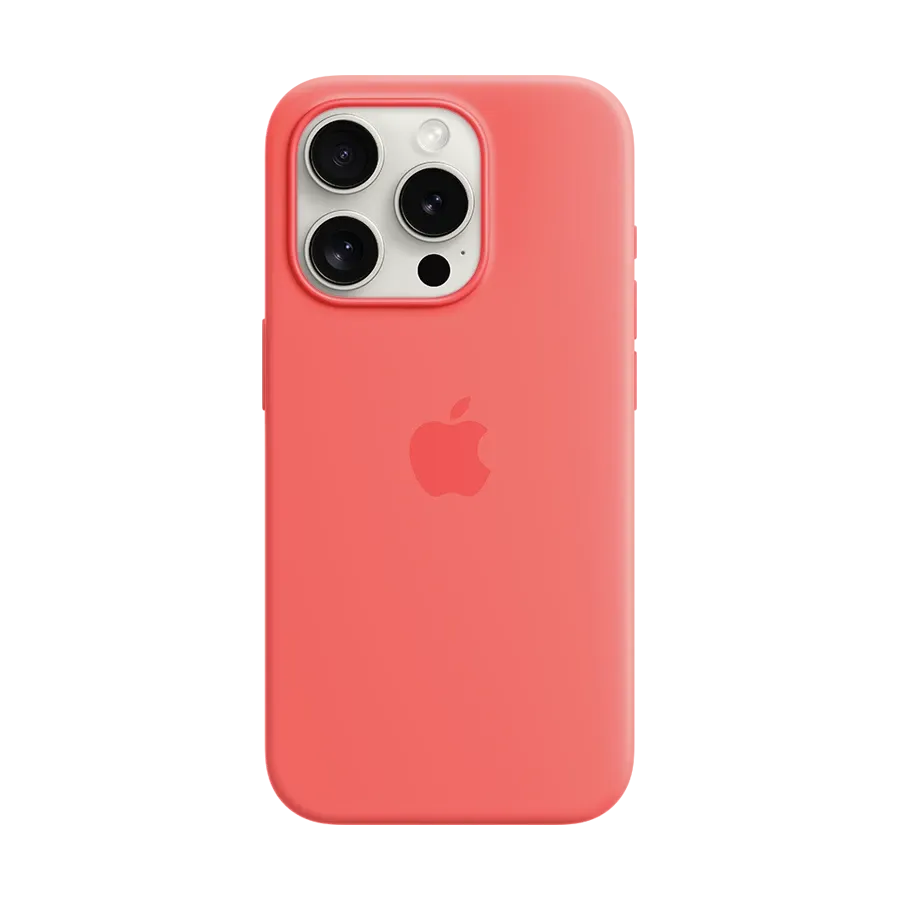 photo 1 - Silikon qoruyucu örtük Apple MagSafe ilə iPhone 15 Pro üçün, Guava