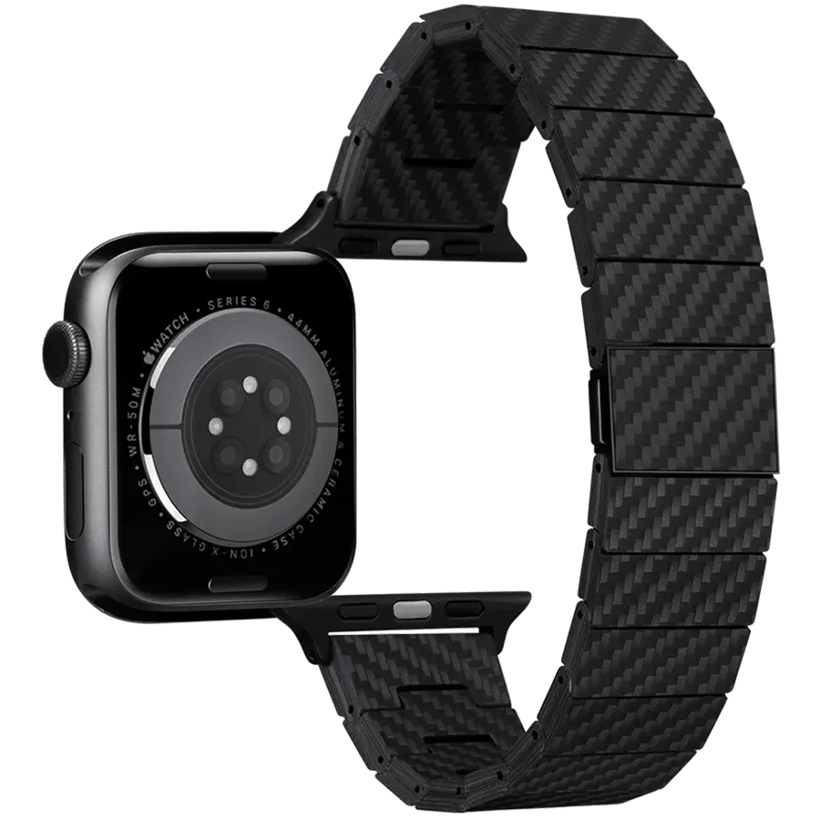 photo 4 - PITAKA Ремінець Modern Чорний за Apple Watch 42 mmApple Watch 44 mmApple Watch 45 mm 42/44 mm