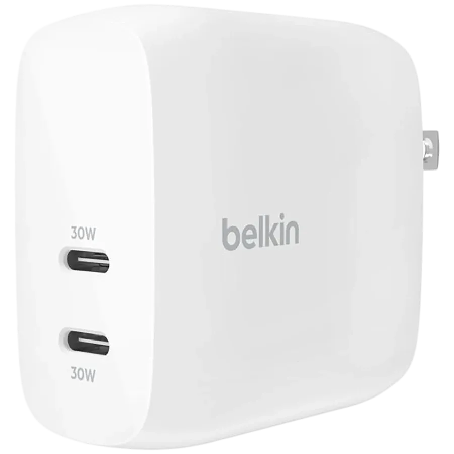 photo - BELKIN Адаптер живлення 2*USB-C, 60 Ват