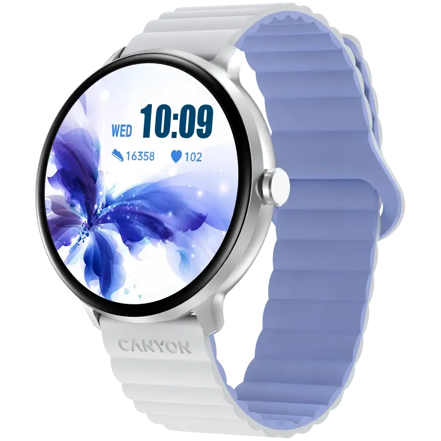 CANYON Jacky SW-69 (1.30", 360x360, 128 МБBluetooth 5.1) White/Blue – photo 2