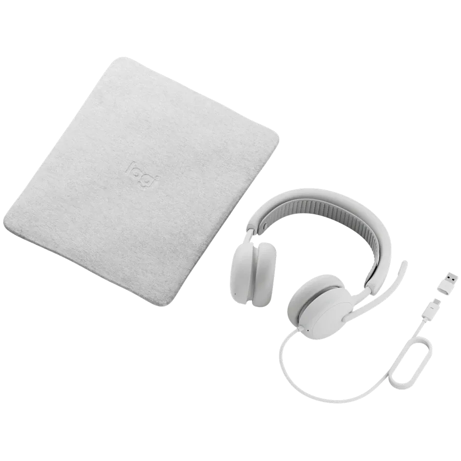 photo 4 - Навушники LOGITECH Zone Wired 2 Headset for Business - OFF-WHITE L981-001617