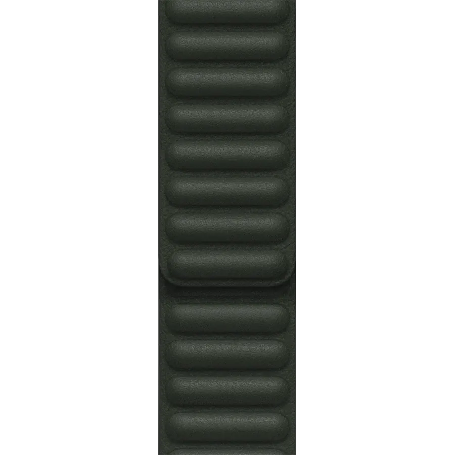 photo 1 - Apple Leather Link Band for Apple Watch 42/44/45 mm, Size S/M, Sequoia Green