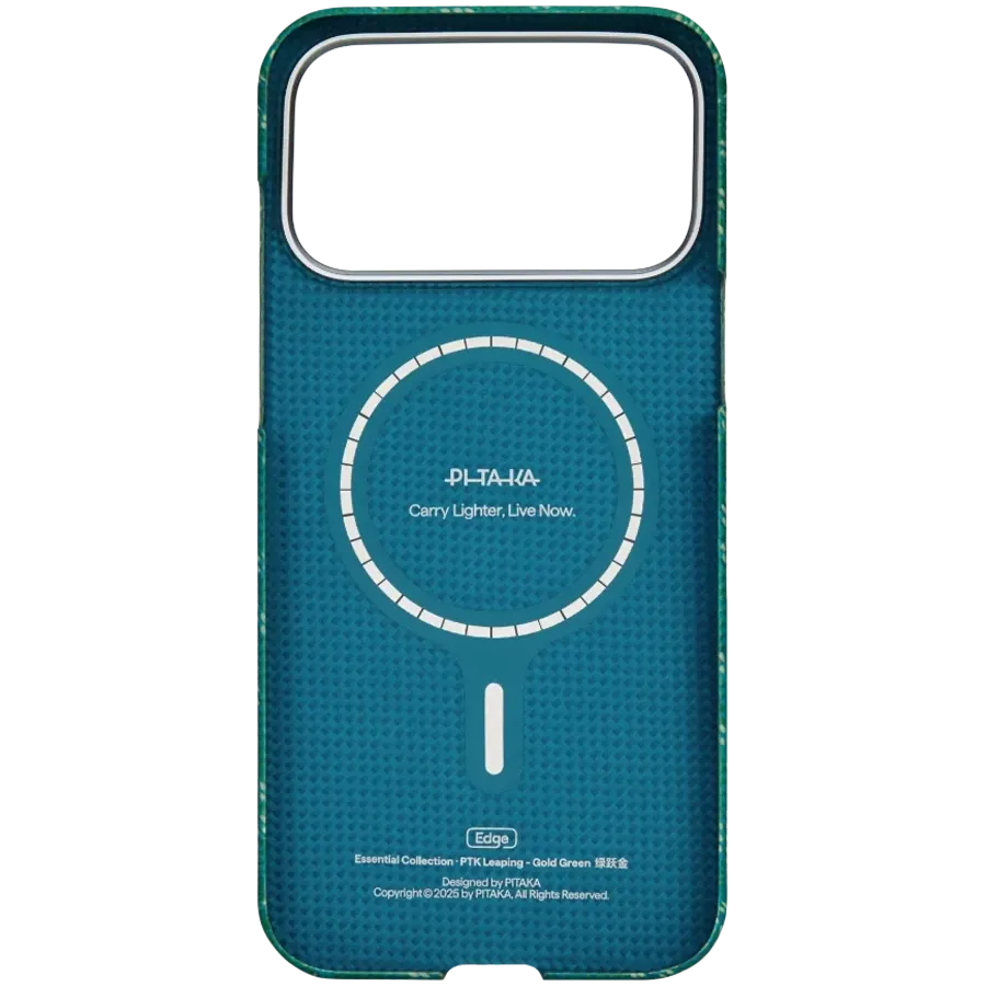 photo 4 - PITAKA Պատյան Ultra-Slim հետ MagSafe Green/Gold for iPhone 17 Pro