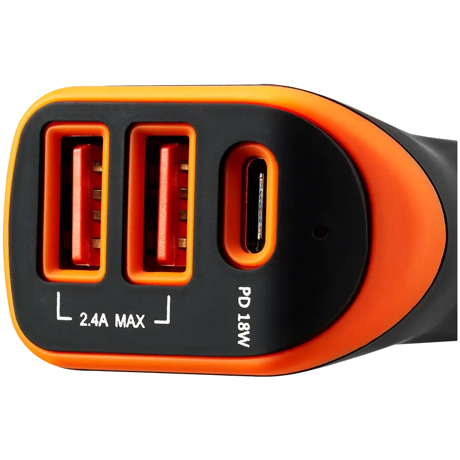 photo 2 - CANYON Автомобильный адаптер C-08 3*USB/USB-C, 18 Вт