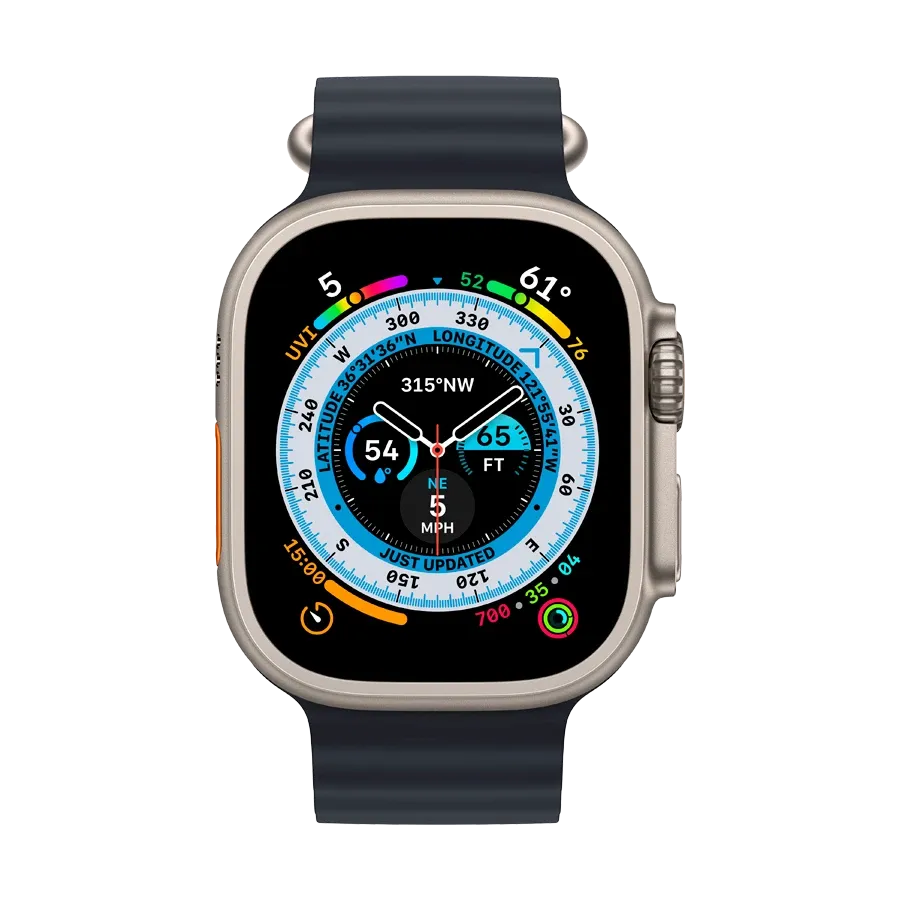 photo 2 - Apple Watch Ultra GPS + Cellular,  Midnight Ocean Band, 49mm, Natural