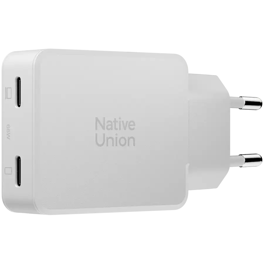 NATIVE UNION Адаптер живлення 2*USB-C, 65 Ват – photo
