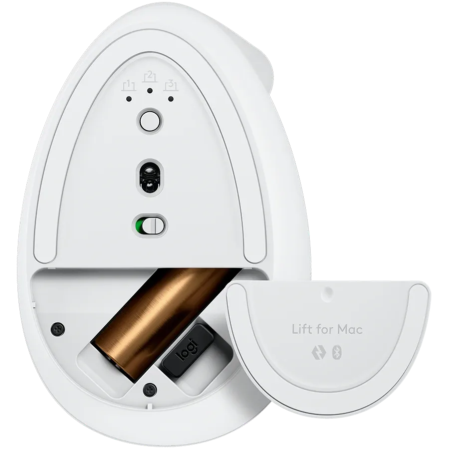 photo 4 - Мышь LOGITECH Lift Vertical Ergonomic Wireless/Bluetooth Graphite (L910-006473)