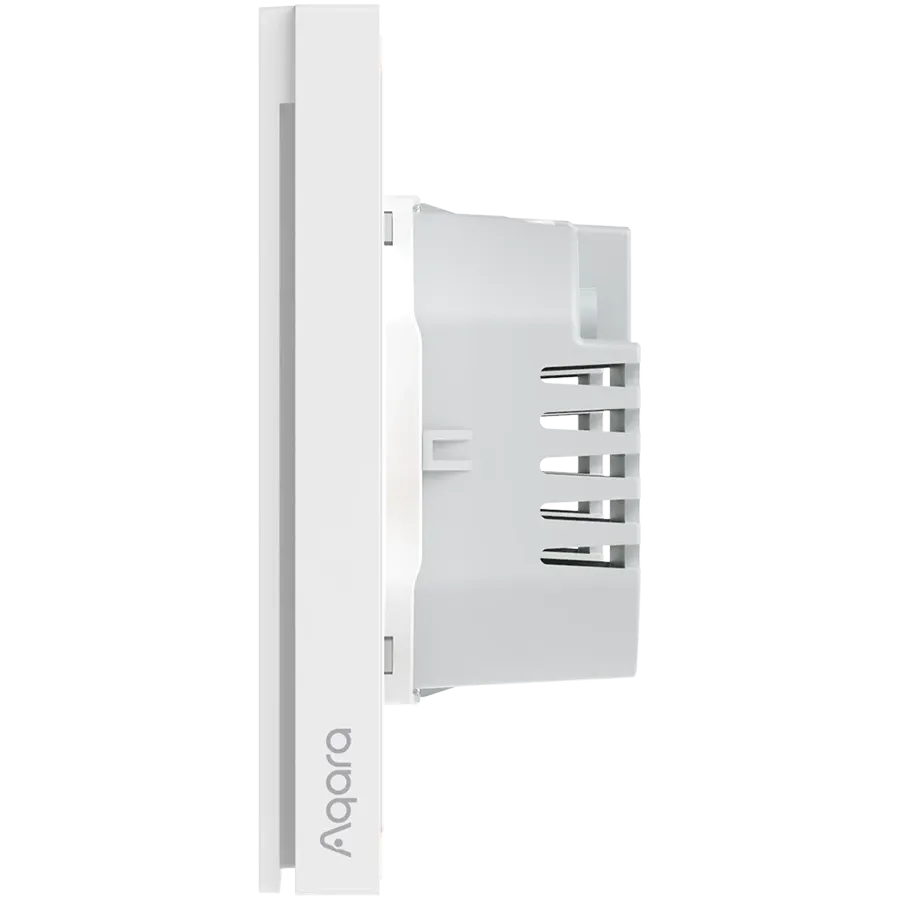 photo 2 - Выключатель бытовой настенный AQARA Smart wall switch H1 (with neutral, double rocker)