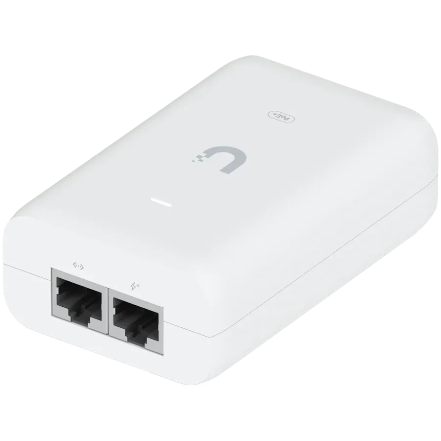 photo - Injector PoE Ubiquiti U-POE-AT, 30W, 802.3at, White