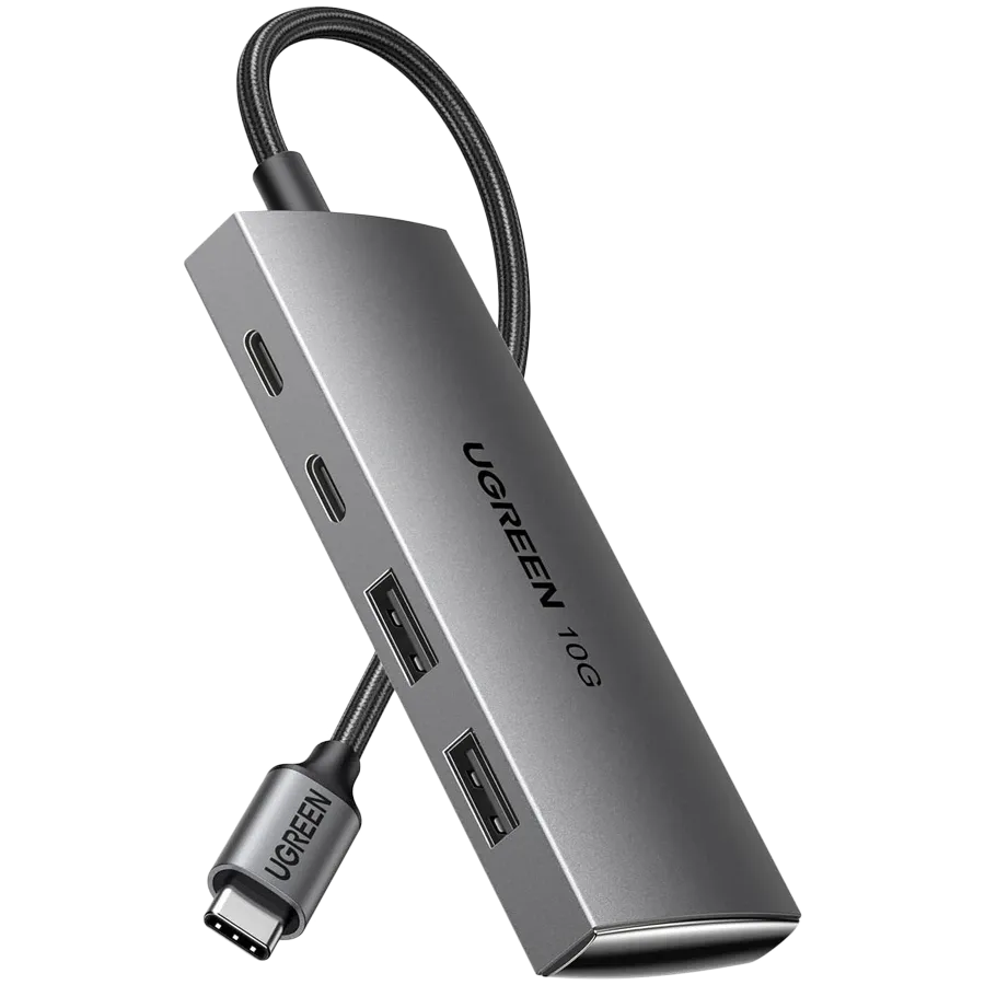photo - USB Hub UGREEN USB-C to 2xUSB-A + 2xUSB-C Серый