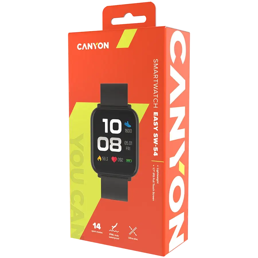 CANYON SW-54 (1.70", 240x280, 64 МБBluetooth 5.3) Чёрный – photo 4