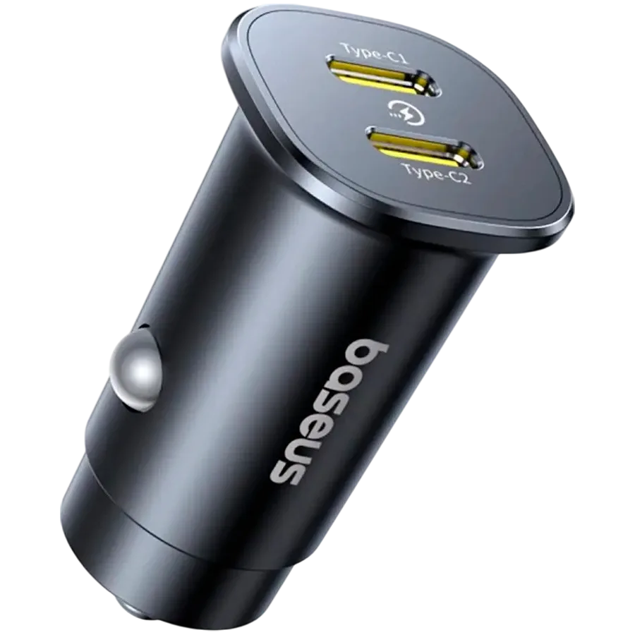 photo 2 - Car Adapter BASEUS 2*USB-C, 30 W