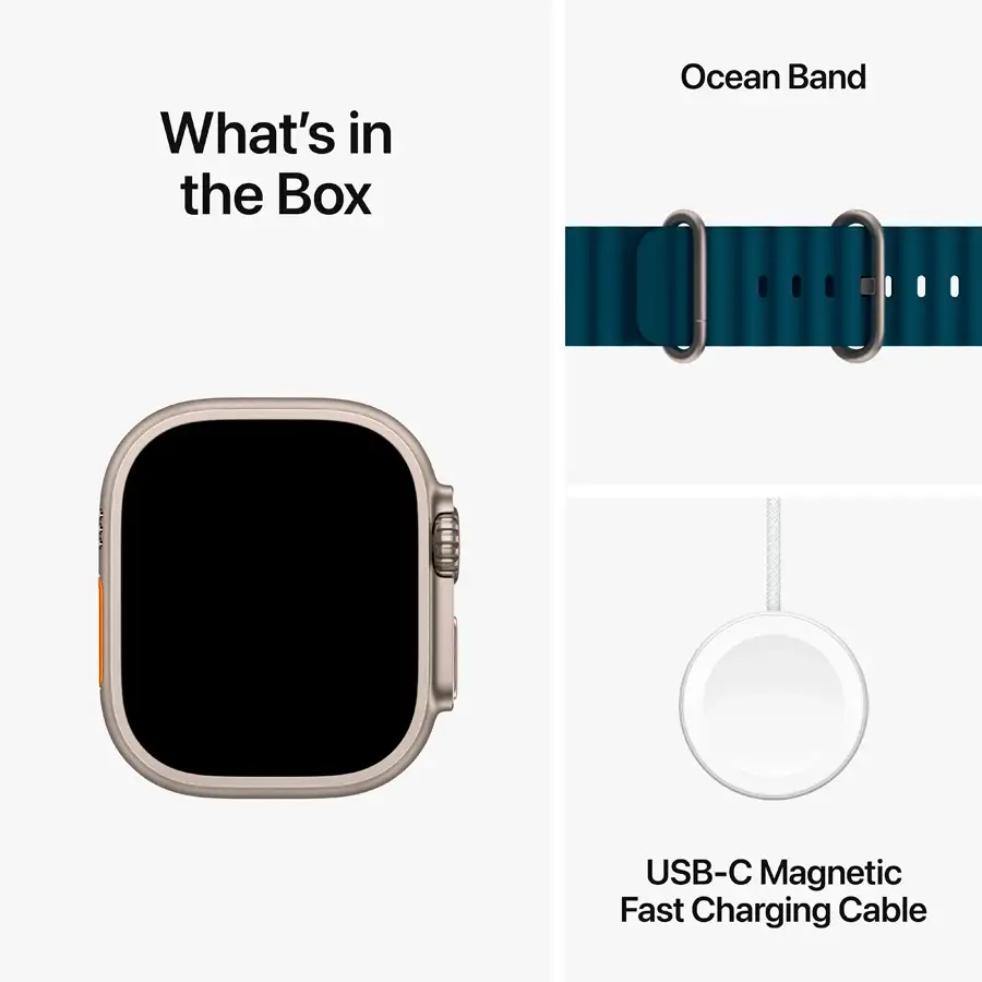 Apple Watch Ultra Series 2 GPS + Cellular, Blue Ocean Band, 49mm, Natural – photo 9