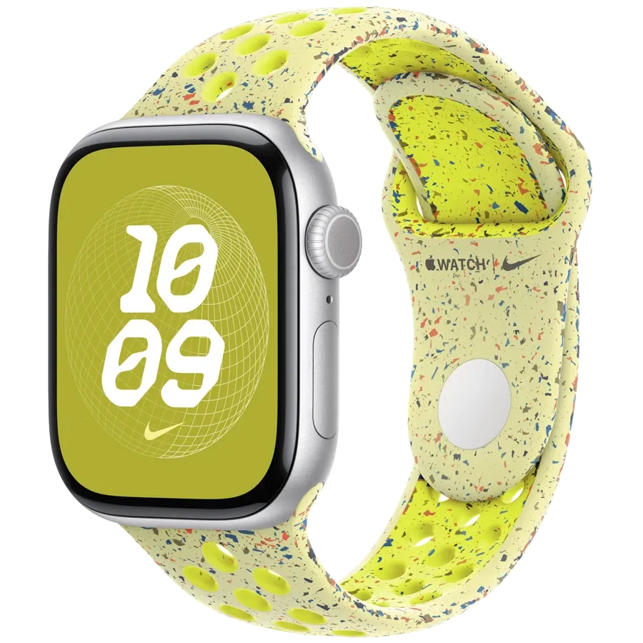 Apple 42mm Nike Sport Band Band Extension Nike Sport Band Volt Splash за Apple Watch 38 mmApple Watch 40 mmApple Watch 42 mmApple Watch 41 mm 38/42 mm – photo 2