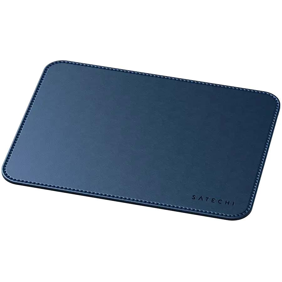 SATECHI Eco Leather Mouse Pad, Blue – photo 1