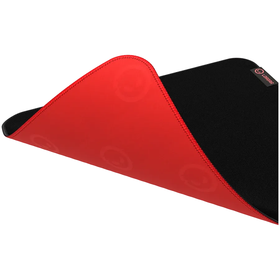 photo 5 - LORGAR Jacquard mousepad with red rubber, Чёрный