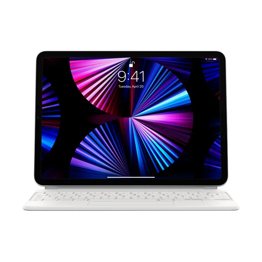 photo 1 - Чехол-клавиатура для планшета Apple Magic Keyboard for iPad Pro 11-inch (3rd generation) and iPad Air (5th generation) - White - Ukrainian (MJQJ3UA/A)