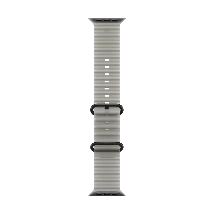 Apple 49mm Ocean Band - Black Titanium Finish Ремінець  for Apple Watch 44/45/46/49 mm, Size Універсальний розмір, Translucent Grey – photo