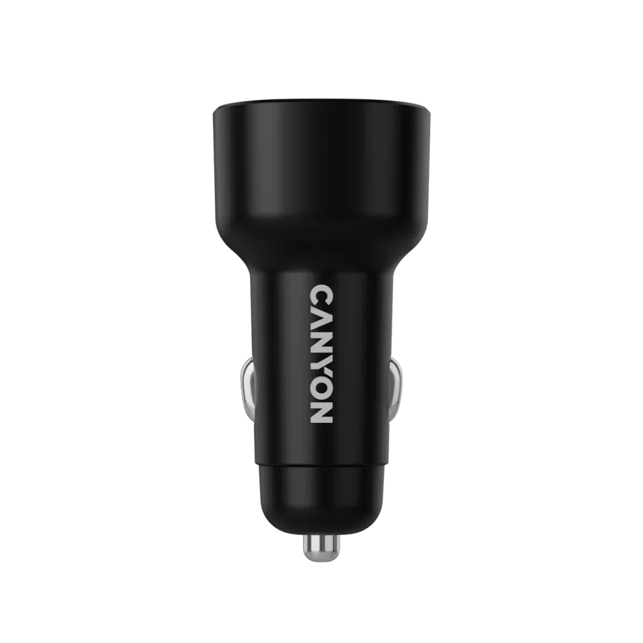 photo 5 - Автомобильный адаптер CANYON USB-C, 60 Вт, Чёрный