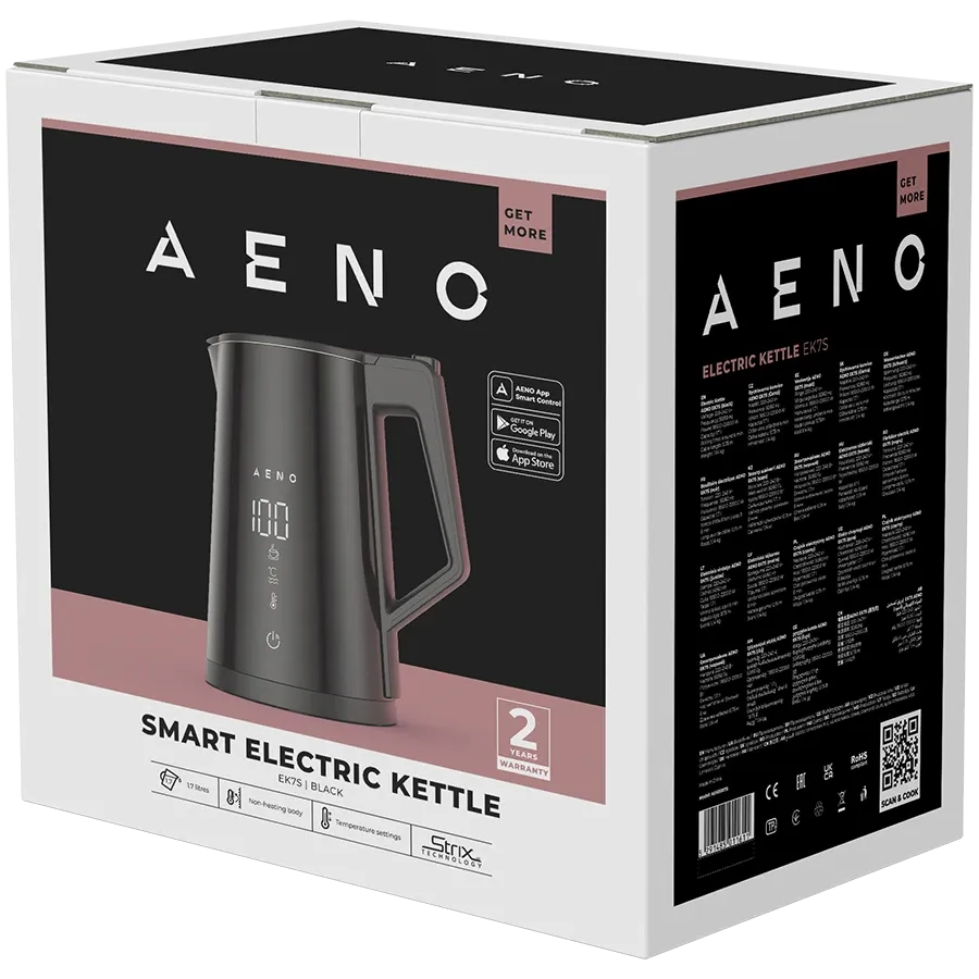 photo 4 - AENO EK7S Чайники (1.7 л), Чорний