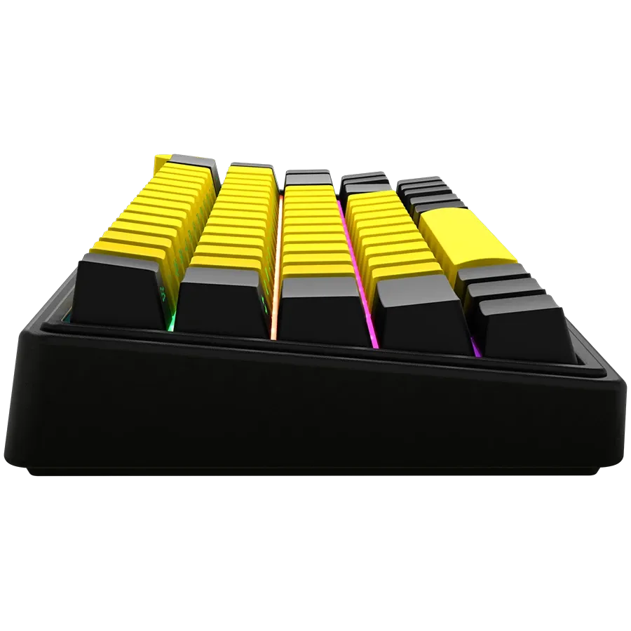 photo 4 - Бездротова ігрова клавіатура Lorgar KBP70MW Wireless Mechanical Pro Black-Yellow