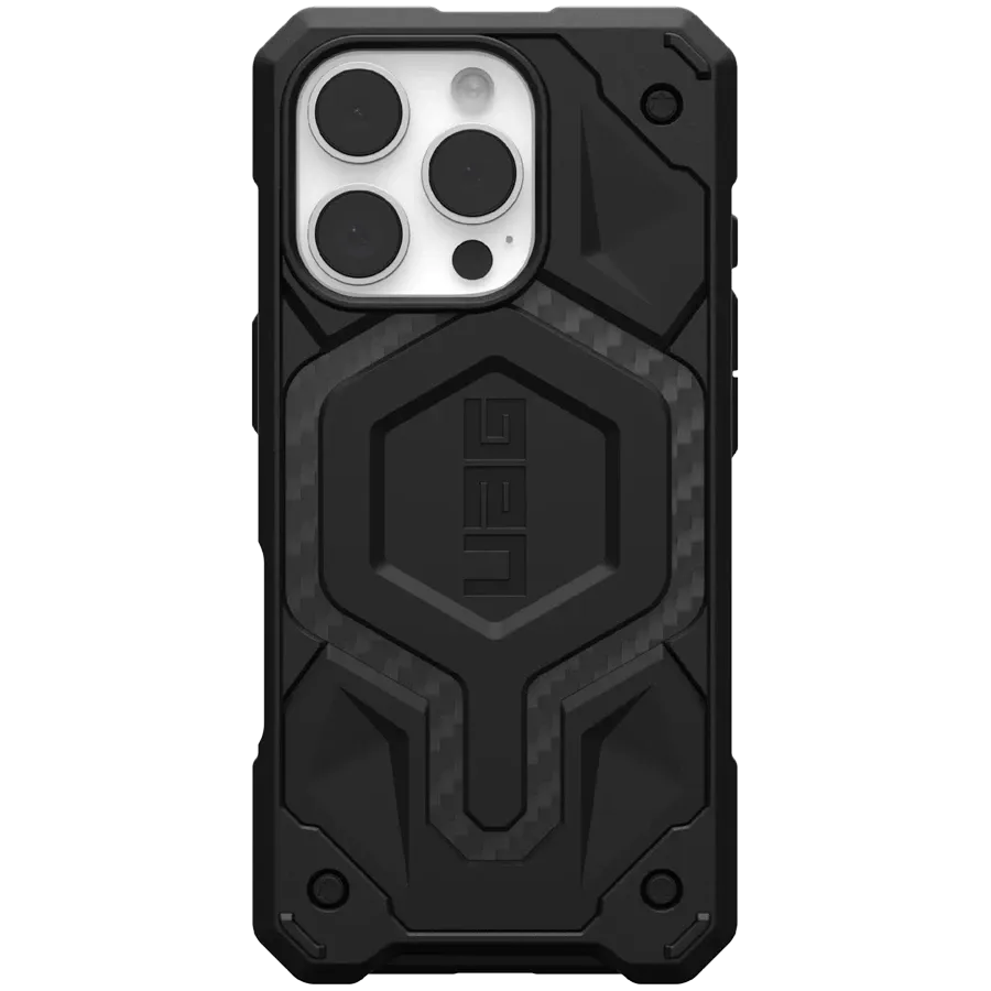 photo 1 - Чехол UAG Monarch Pro с MagSafe для iPhone 16 Pro, Углеволокно