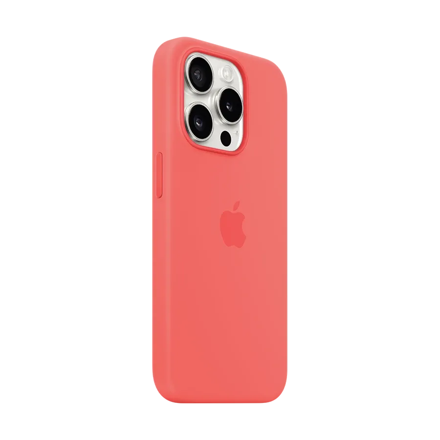 photo 2 - Silikon qoruyucu örtük Apple MagSafe ilə iPhone 15 Pro üçün, Guava