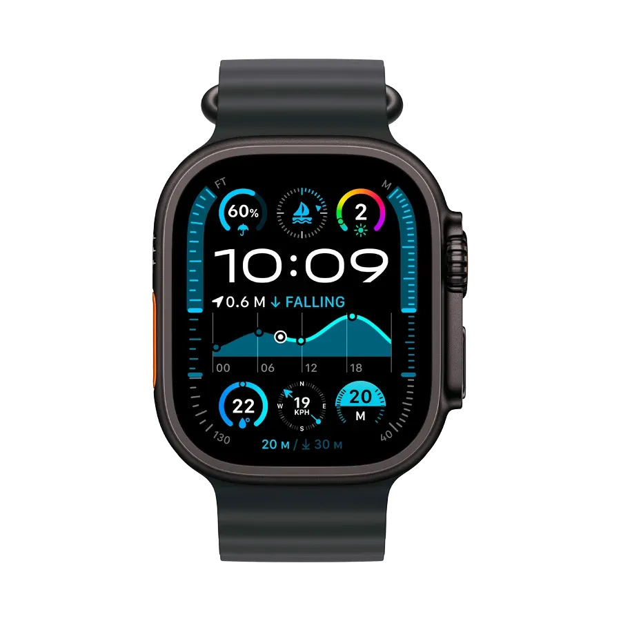 photo 2 - Apple Watch Ultra 2 2024,  Black Ocean Band, 49mm, Black Titanium