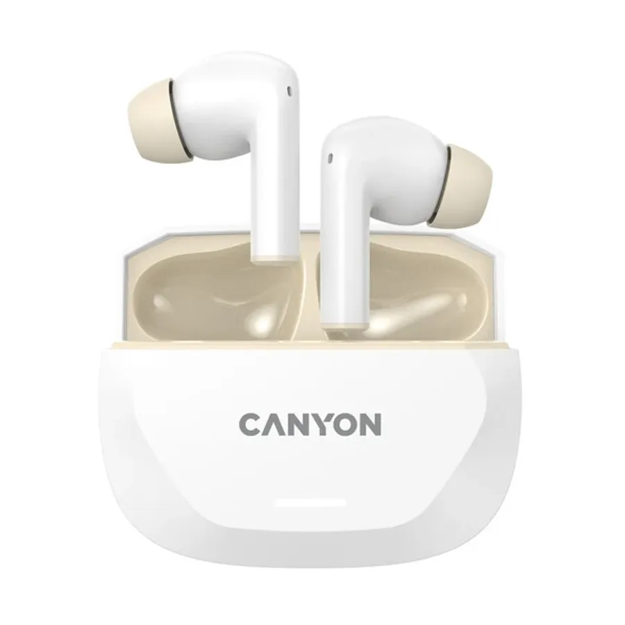 photo 3 - CANYON TWS-7 Беспроводные наушники, White/Beige