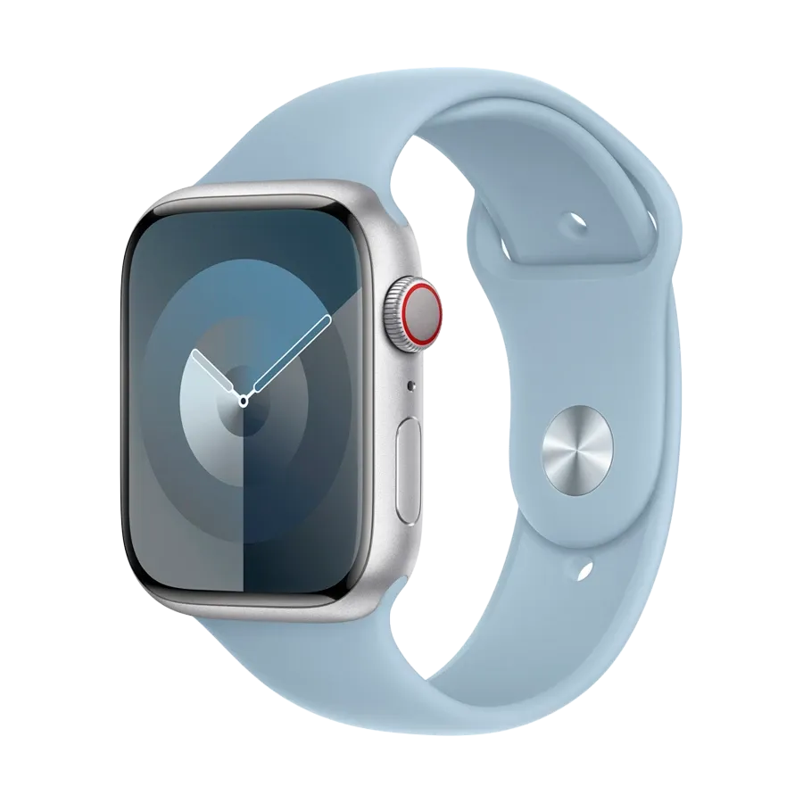 photo 2 - Apple 45mm Sport Band Ремешок  for Apple Watch 42/44/45/49 mm, Size M/L, Светлый голубой