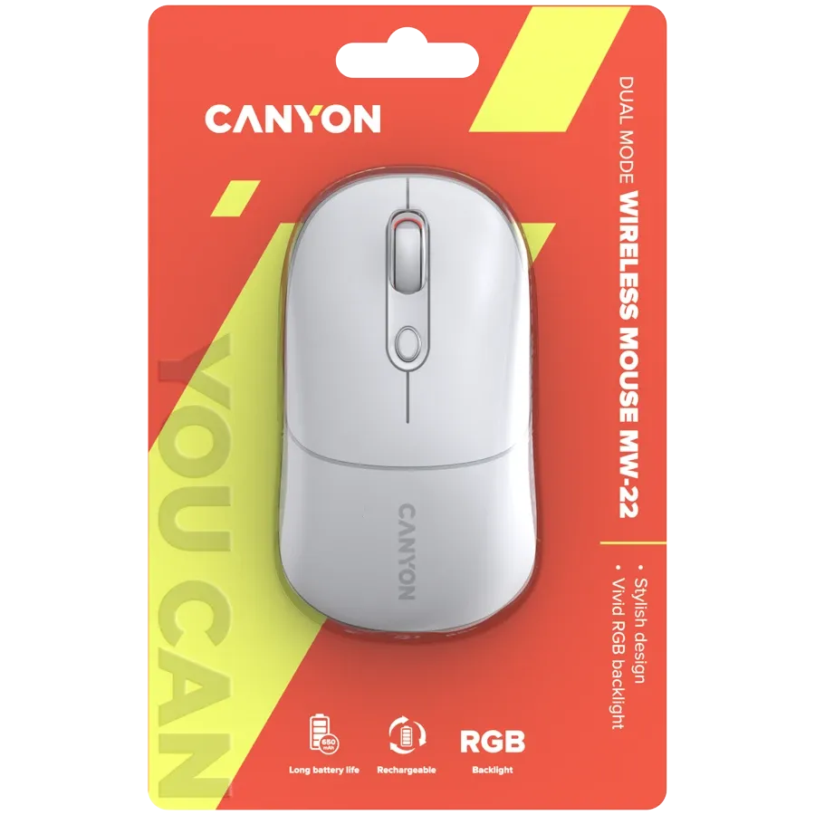 photo 6 - CANYON MW-22 Мышь, Белый