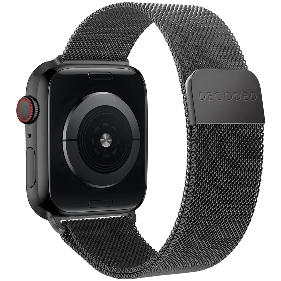 photo 1 - DECODED Stainless Steel Traction Strap for Apple Watch 38/40/41 mm, Black