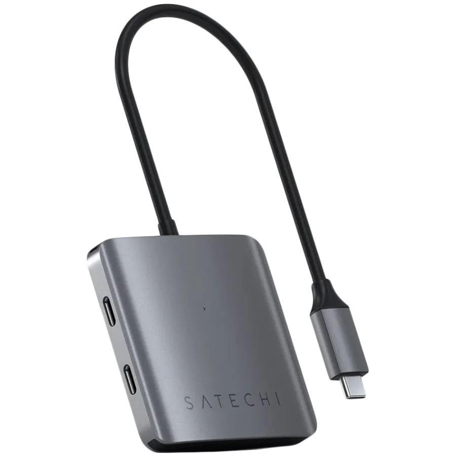 photo 1 - SATECHI 4-PORT USB-C HUB, Space Gray