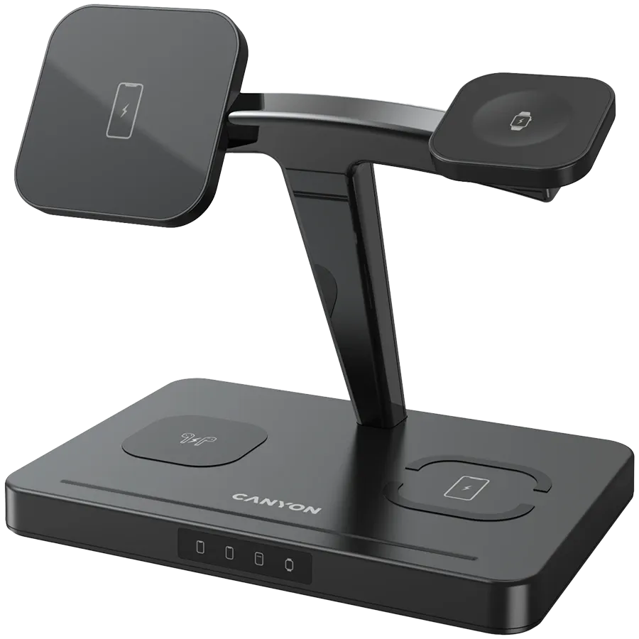 photo 1 - Wireless charger CANYON WS-404, 15 W, Black