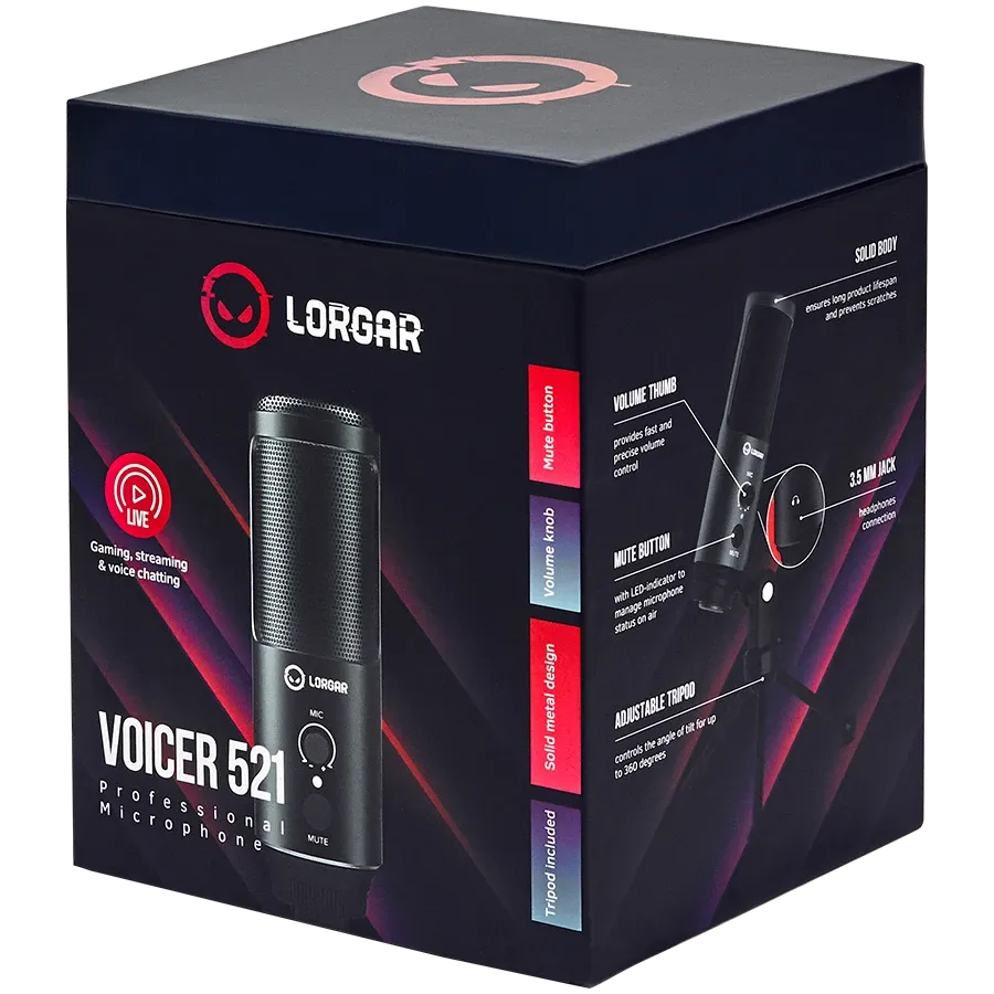 photo 5 - Микрофон LORGAR Voicer 521 (LRG-CMT521)