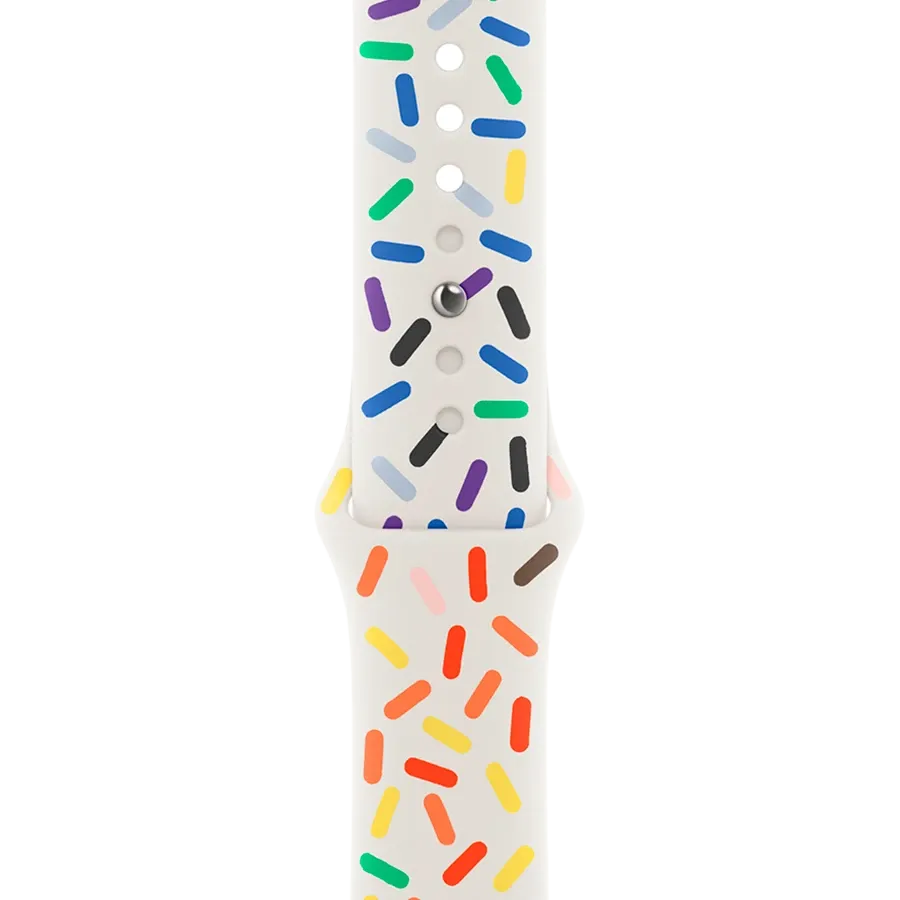 photo 1 - Apple Pride Edition Sport Band for Apple Watch 45 mm, Size M/L, Pride Edition