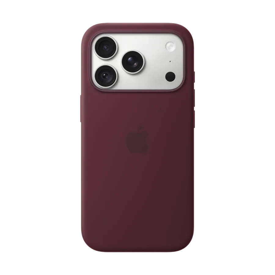 Apple Պատյան Silicone Case հետ MagSafe Մուգ կարմիր for iPhone 18 Pro – photo