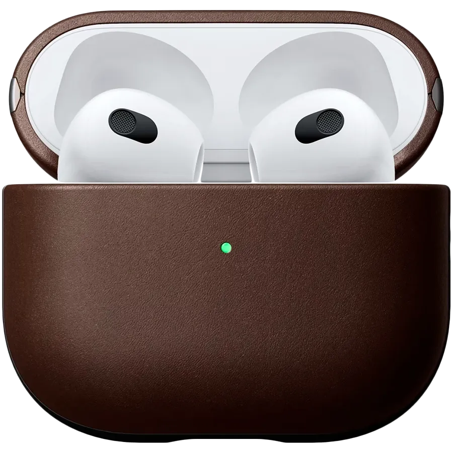 photo 1 - Husă NOMAD Modern din piele pentru AirPods (Gen.3), Brown