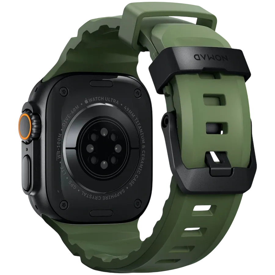 photo 3 - NOMAD Band for Apple Watch 42/44/45/46/49 mm, Forest/Black