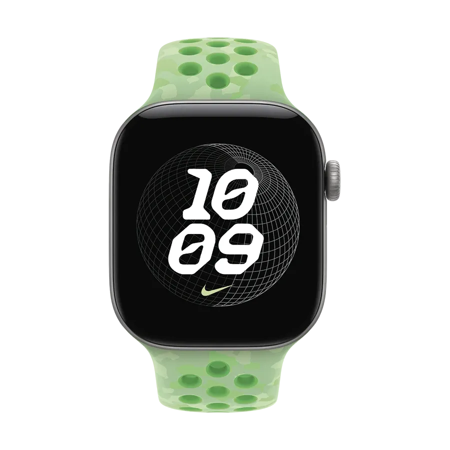 Apple 42mm Nike Sport Band Ремінець for Apple Watch 38/40/41/42 mm, Size S/M, Green Spark – photo 3
