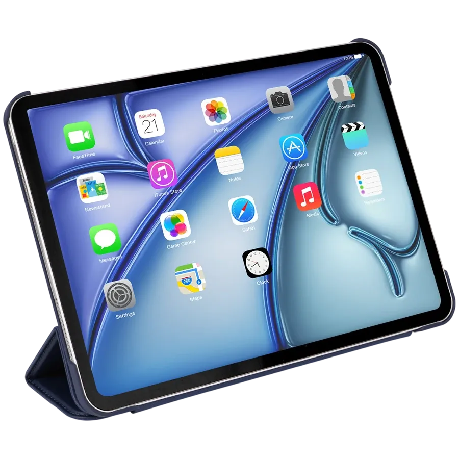 photo 6 - Чехол DECODED Smart Folio из текстурированного силикона для iPad Air 13 (M2/M3), Тёмно-синий