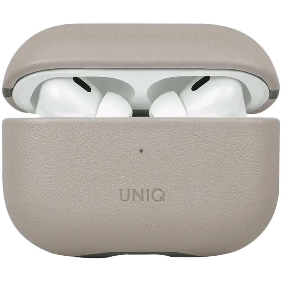 photo - UNIQ Чехол Lyden DS Leatherette  Ivory/Lychen Green для AirPods Pro (Gen. 2)