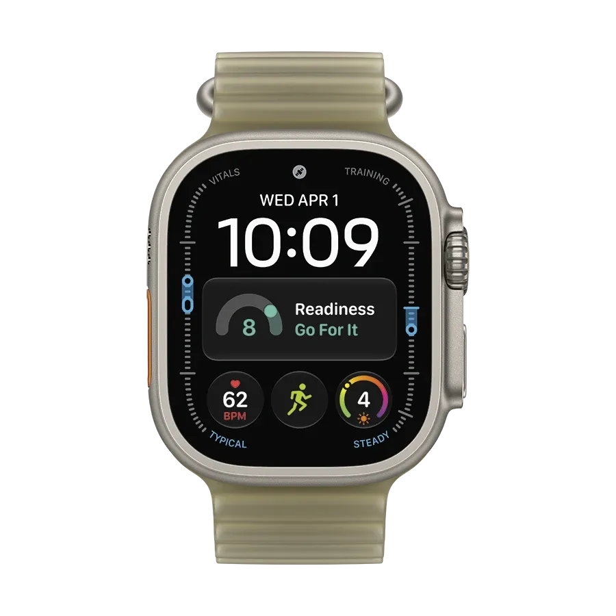 Apple 49mm Ocean Band - Natural Titanium Finish Ремінець  for Apple Watch 44/45/46/49 mm, Size Універсальний розмір, Translucent Kelp – photo 2