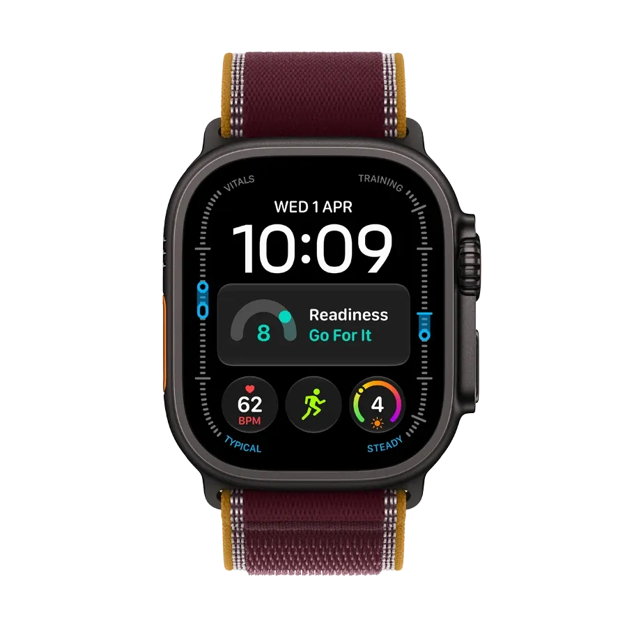 Apple Watch Ultra 4 GPS + Cellular,  Burgundy Trail Loop, M/L, 49мм, Чёрный – photo 2