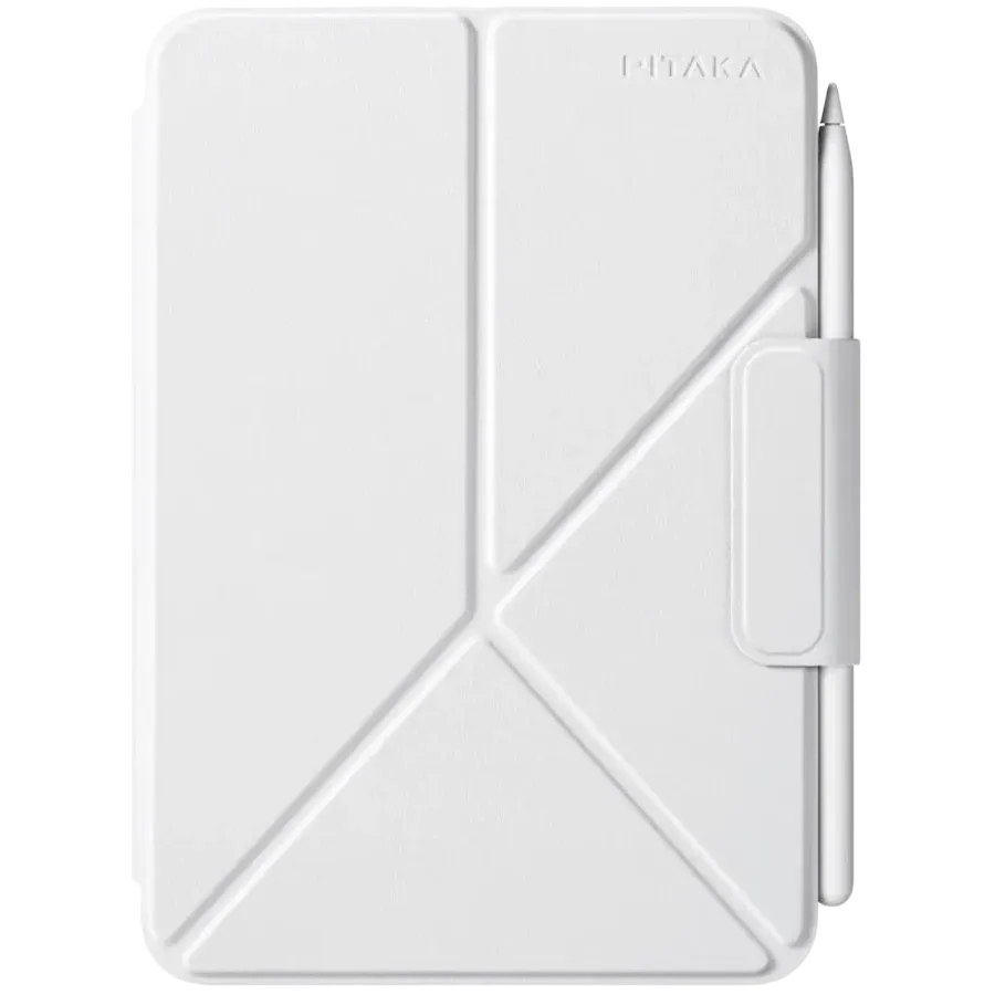 photo 1 - PITAKA Folio Case MagEZ Folio 2  White for iPad mini (A17 Pro)/Apple Pencil/mini (6th generation)