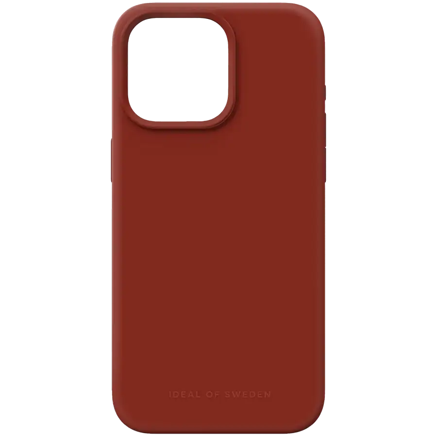 IDEAL OF SWEDEN Case Silicone Case  Dark Amber for iPhone 15 Pro Max – photo