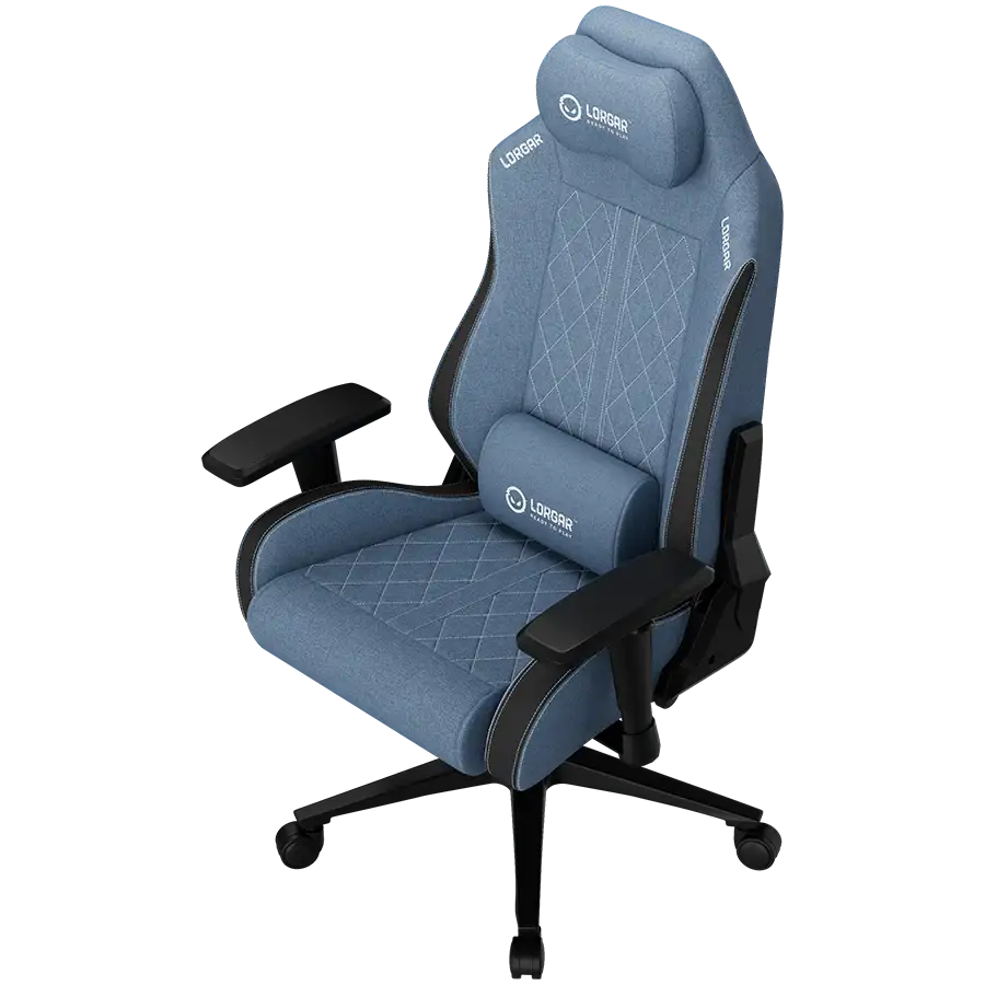 Игровое кресло LORGAR CHA 41, Синий/Белый – photo 3