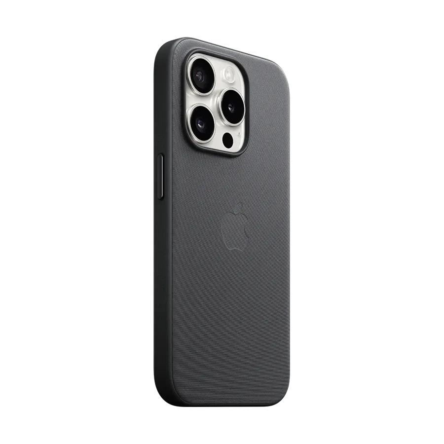 photo 2 - Чехол Apple FineWoven с MagSafe для iPhone 15 Pro, Чёрный