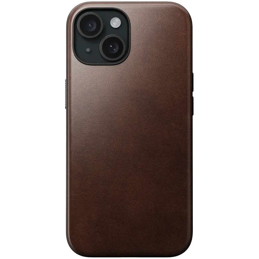 photo 1 - Husă NOMAD din piele cu MagSafe pentru iPhone 15, Brown