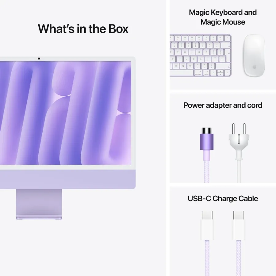 photo 9 - iMac 24" M4, 8C CPU 8C GPU, 16GB 256GB SSD, Purple